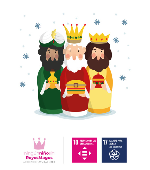 Portada Ayuda en Red con los tres reyes magos