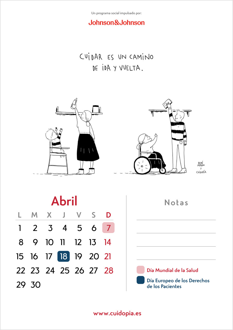 Calendario Abril