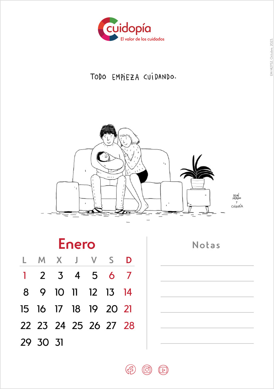 Calendario Enero