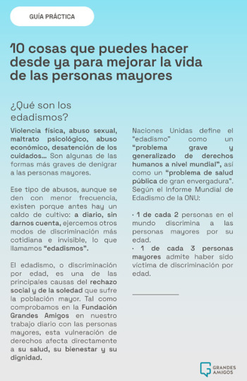 10 cosas para mejorar las cosas de las personas mayores