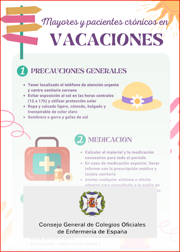 Portada "Mayores y pacientes crónicos en vacaciones"