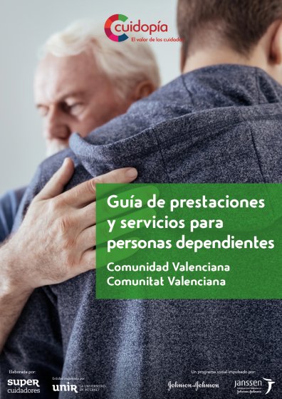 Portada guía de presentaciones y servicios para personas dependientes de Valencia