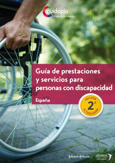 Portada guía de presentaciones y servicios para personas discapacitadas de España