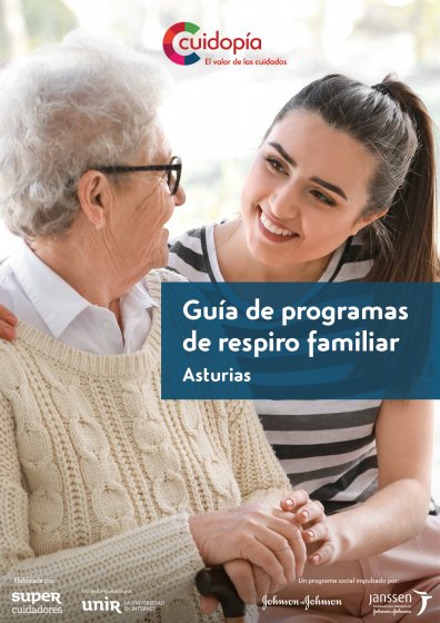 Portada guía de programas de respiro familiar de Asturias