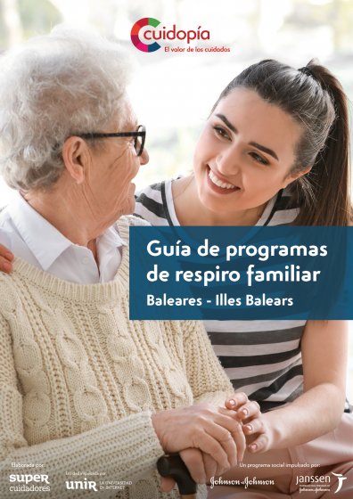 Portada guía de programas de respiro familiar de Baleares
