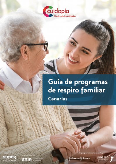 Portada guía de programas de respiro familiar de Canarias