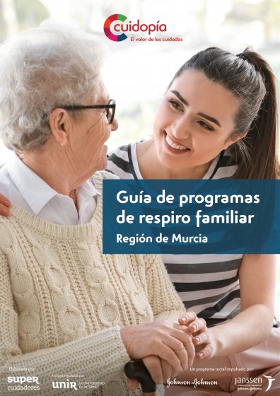 Portada guía de programas de respiro familiar de Murcia