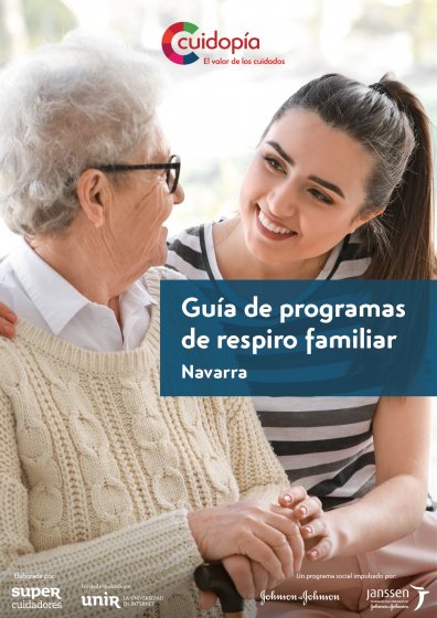 Portada guía de programas de respiro familiar de Navarra