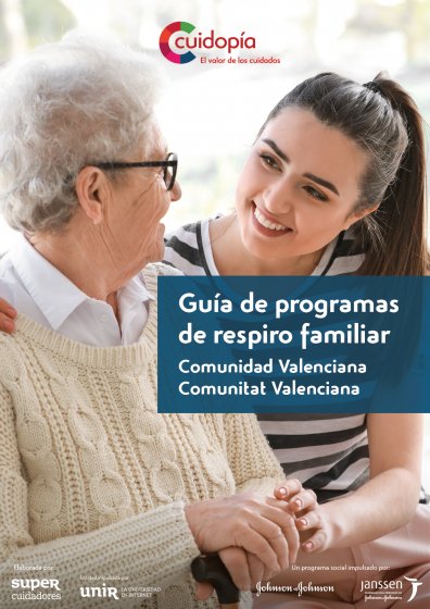 Portada guía de programas de respiro familiar de Valencia
