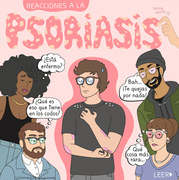 Cartel Psoriasis por Moderna de Pueblo  